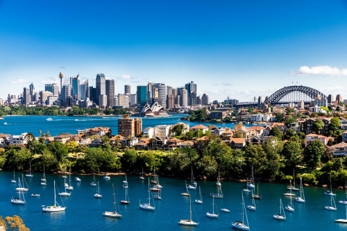Sydney city and its harbour - Australian Stock Image
