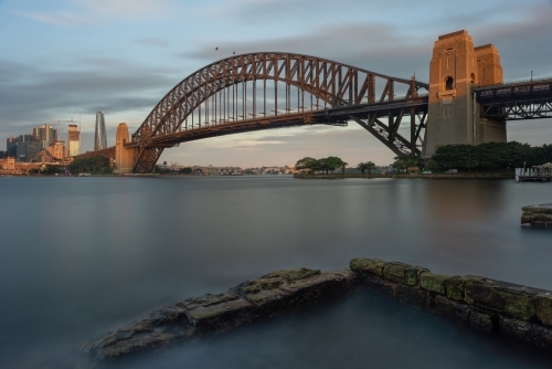 Sydney Harbour Bridge at dawn - Australian Stock Image