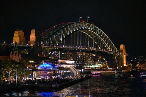 Sydney Harbour Bridge at night