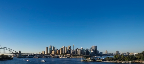 Sydney Skyline Panorama - Australian Stock Image