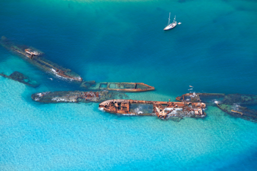 Tangalooma Wrecks - Australian Stock Image