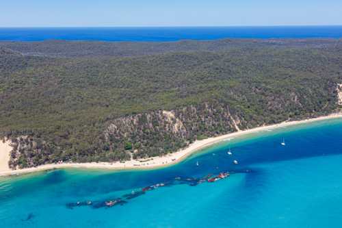 Tangalooma Wrecks - Australian Stock Image