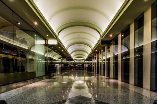 Tattersall's Arcade off Queen Street Mall - Australian Stock Image