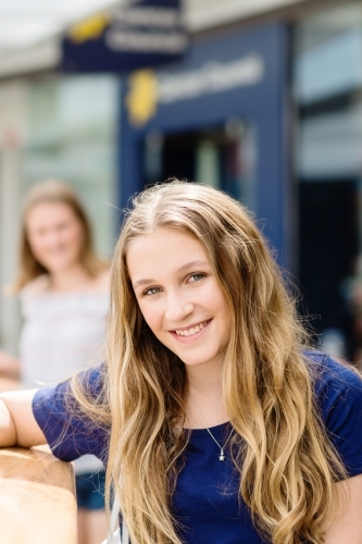 Teen girl at the mall - Australian Stock Image