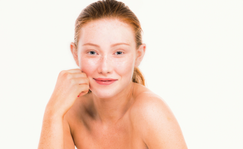 teen skincare showing lean youthful beauty - Australian Stock Image