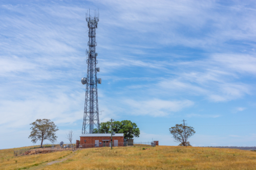 Telecoms Tower in Glen Innes, northern New South Wales, Australia - Australian Stock Image