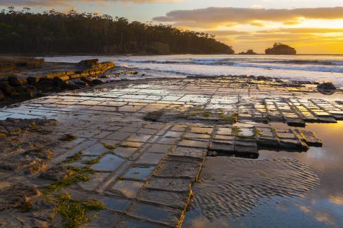 Tessellated Pavement - Australian Stock Image