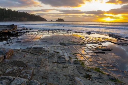 Tessellated Pavement - Australian Stock Image