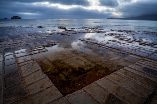 Tessellated Pavement - Forestier Peninsula - Tasmania - Australian Stock Image