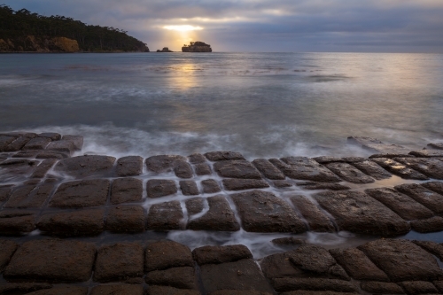 Tessellated Pavement - Forestier Peninsula - Tasmania - Australian Stock Image