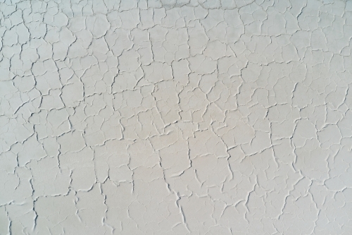 Texture of the dry surface on a salt lake - Australian Stock Image