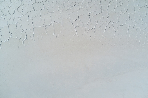 Texture of the dry surface on a salt lake in Western Australia. - Australian Stock Image