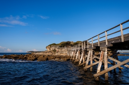 The Bridge to Bare Island - Australian Stock Image