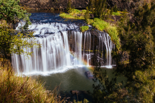 The famous Millstream Falls National Park in the Atherton Tablelands area of Queensland, Australia - Australian Stock Image