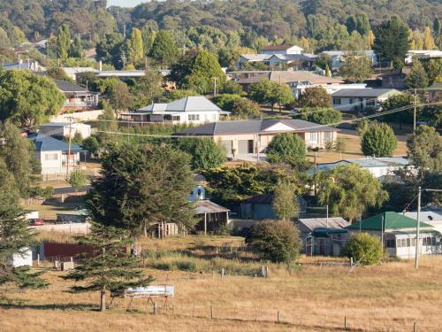 The houses of the rural town, Walcha - Australian Stock Image