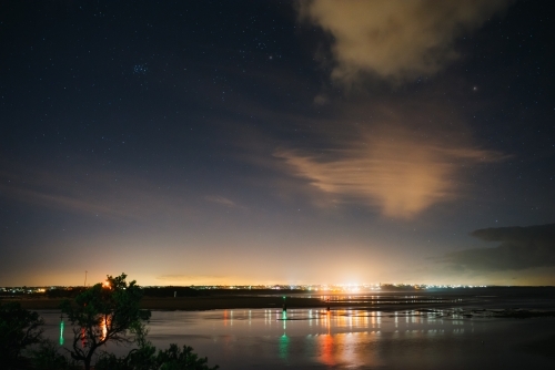 The night sky over Ocean Grove - Australian Stock Image