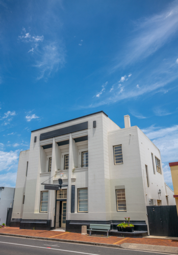 The old Commonwealth Bank building in Tenterfield, now an Airbnb - Australian Stock Image