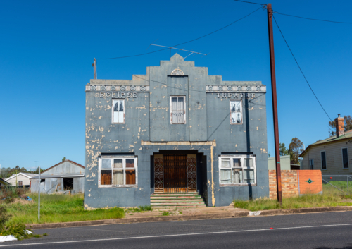 The old Eclipse Theatre in Deepwater, Northern New South Wales - Australian Stock Image