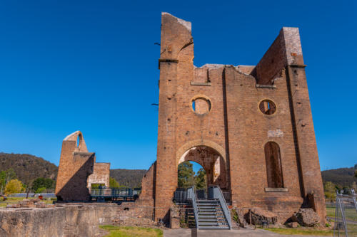 The old Lithgow Blast Furnace Ruins - Australian Stock Image