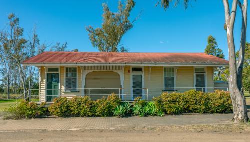 The old Railway Station in Jandowae - Australian Stock Image