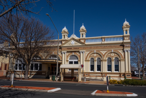 The Old Town Hall in Inverell, New South Wales, Australia - Australian Stock Image