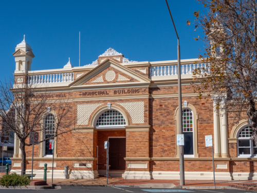The Old Town Hall in Inverell, New South Wales, Australia - Australian Stock Image