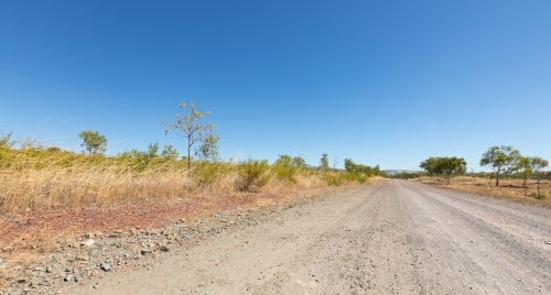 the unsealed Gibb River Road in the Kimberley - Australian Stock Image
