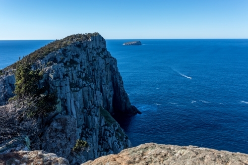 The view from Tasmania's Cape Hauy on the Three Capes Track towards the Tasman Sea
