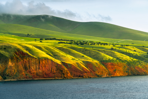 The Willunga Cliffs in South Australia - Australian Stock Image
