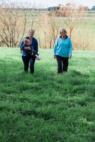 Three generations of farming family - Australian Stock Image