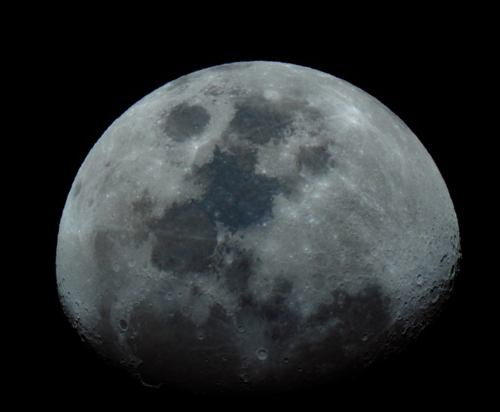 Three Quarter moon - Australian Stock Image
