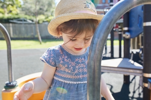 Toddler at the park - Australian Stock Image