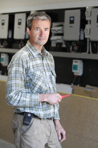 Tradesman at work - Australian Stock Image