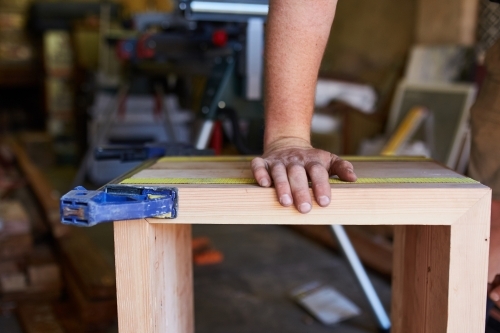 Tradesman working - Australian Stock Image