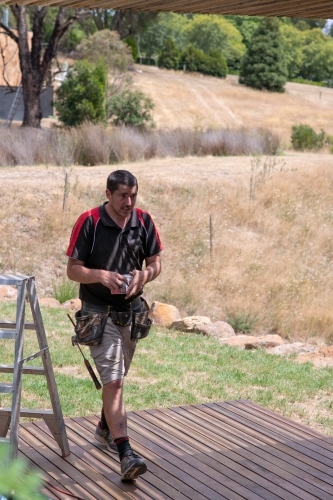 Tradie at work - Australian Stock Image