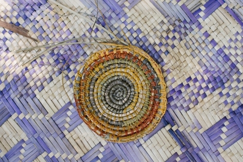 Traditional Weaving - Australian Stock Image
