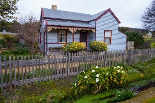 Trentham Cottage (c.1898-1904) - Australian Stock Image