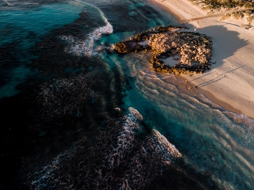 Trigg Beach Golden Hour - Australian Stock Image