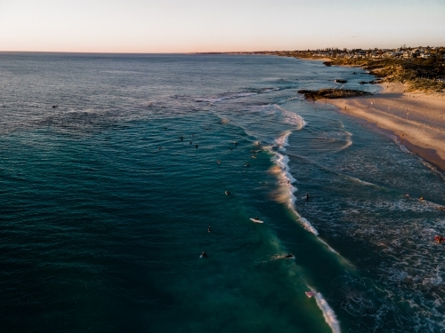 Trigg Beach Golden Hour - Australian Stock Image