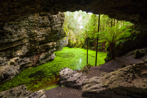 Trowutta Arch - Tasmania - Australian Stock Image