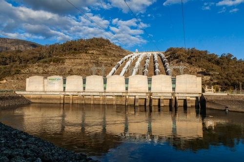 Tumut 3 power station snowy mountains hydroelectric scheme - Australian Stock Image