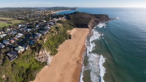 Turimetta Beach looking north to Turimetta Head and Mona Vale - Australian Stock Image