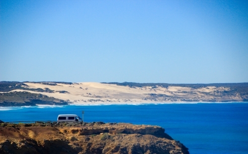 Van Travelling the Coast - Australian Stock Image