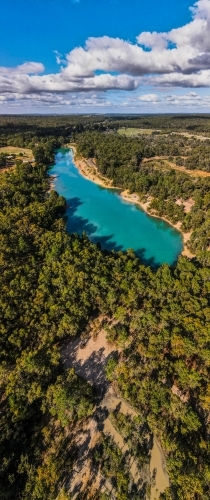 Black Diamond Lake - Australian Stock Image
