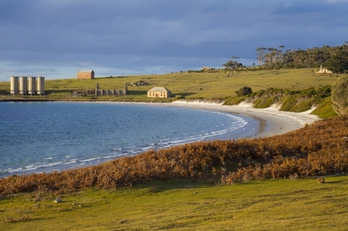 View across Darlington Bay - Maria Island National Park - Tasmania - Australia - Australian Stock Image
