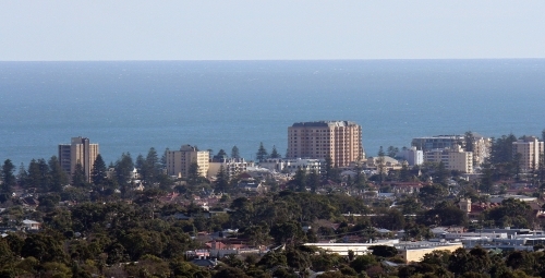 View from Adelaide foothills to the Bay