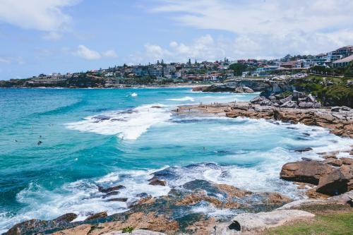 View from Bondi to Bronte walk - Australian Stock Image