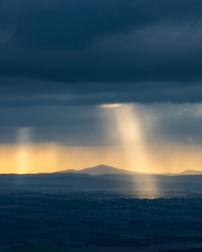 View from Came's Hump, Mount Macedon, Victoria - Australian Stock Image