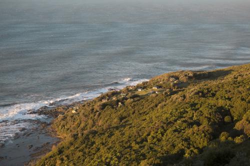 View from lookout of coastal landscape - Australian Stock Image