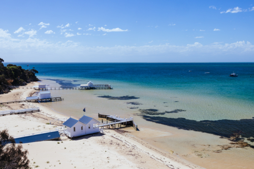 View from Millionaire's Walk in Mornington Peninsula - Australian Stock Image